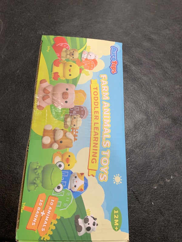 Photo 1 of Learning Toys for 1 2 3+ Year Old Toddlers, 20pcs Farm Animals Barn Toys Finger Puppets for Kids,Montessori Counting Matching & Color Sorting Toy Set,Easter Christmas Birthday Gift for Baby Boys Girls