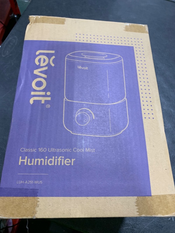 Photo 1 of LEVOIT Top Fill Humidifiers for Bedroom, 2.5L Tank for Large Room, Easy to Fill & Clean, 28dB Quiet Cool Mist Air Humidifier for Home Baby Nursery & Plants, Auto Shut-off and BPA-Free for Safety, 25H