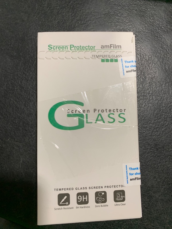 Photo 1 of amFilm (2 Pack Glass Screen Protector for Samsung Galaxy Note 8, Full Screen Coverage, 3D Curved Tempered Glass, Dot Matrix with Easy Installation Tray