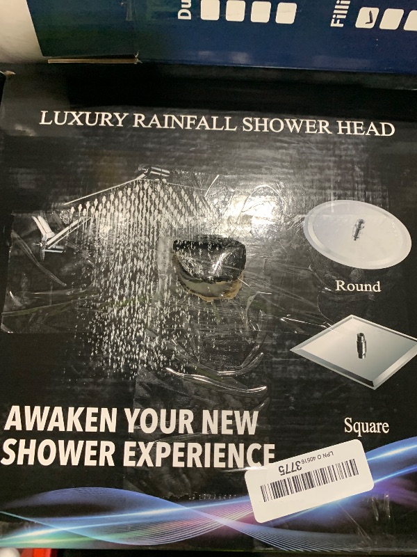 Photo 1 of Shower Head Combo,10 Inch High Pressure Rain Shower Head with 11 Inch Adjustable Extension Arm and 5 Settings Handheld Powerful Shower Spray Against Low Pressure Water - Matte Black