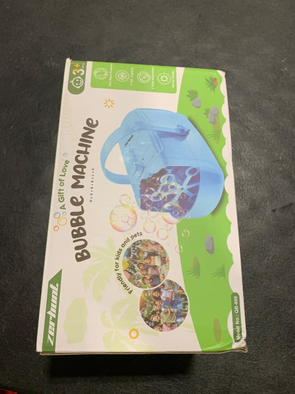 Photo 1 of Bubble Machine Automatic Bubble Blower: Durable Bubble Maker 18000+ Big Bubbles Per Minute for Indoor Outdoor Wedding Birthday Party - Portable Bubble Machine for Kids Toddlers