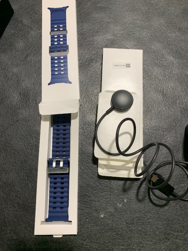 Photo 1 of Samsung Galaxy Watch Ultra (2025) 47mm LTE Smartwatch, Titanium Casing, Advanced Sleep Coaching, Running Coach, Energy Score, Heart Rate Tracking, GPS, Titanium Blue [US Version, 2 Yr Warranty]