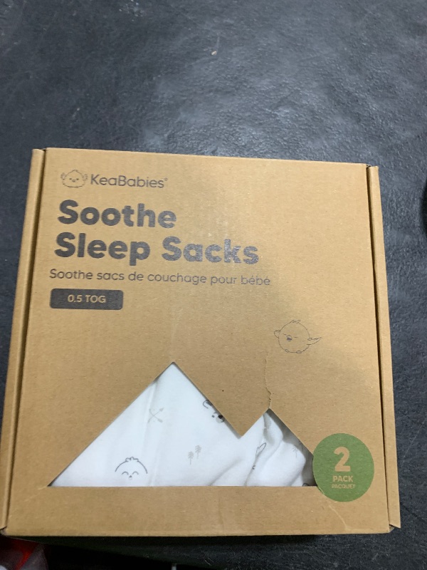 Photo 1 of 2-Pack Organic Baby Sleep Sacks, 100% Cotton - Soft & Breathable 0.5TOG Baby Wearable Blanket, Toddler Sleeping Sack 6-18 months, Easy to Wear Transitional Swaddles for Newborns, Infants (Nordic, M)