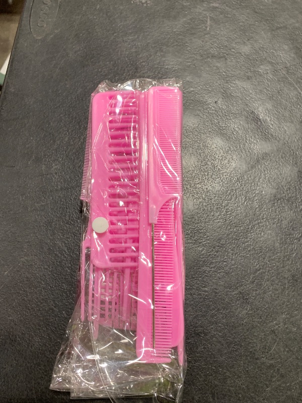 Photo 1 of 10 Pcs Professional Styling Comb Set - Coarse and Fine Toothed Pick Combs for Hairstyling