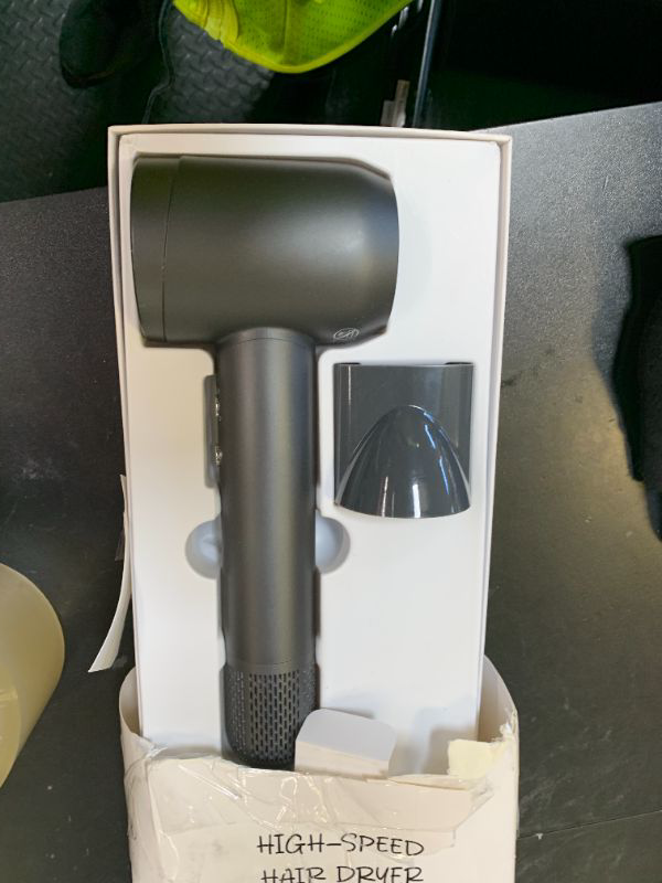 Photo 1 of TanSon Hair Dryer 1600W High Speed Blow Dryer 110,000 RPM Brushless Motor 200 Millions Negative Ionic Hairdryer for Fast Drying Low Noise Thermo-Control Hair Dryers for Women Home Travel Salon (Grey)