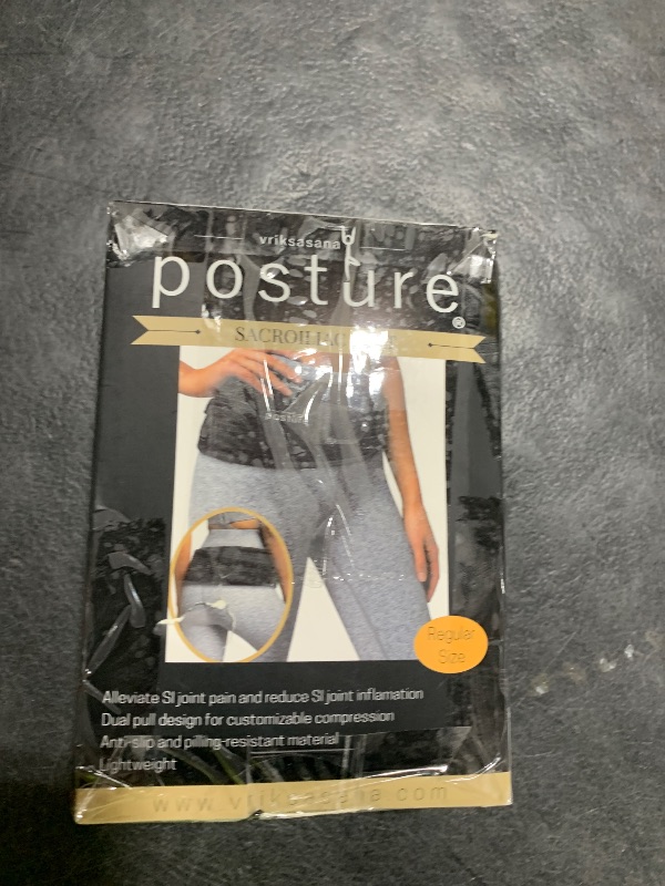 Photo 1 of Vriksasana Posture Sacroiliac Hip Belt for Women and Men That Alleviates Sciatic, Pelvic, Lower Back, Leg and Sacral Nerve Pain Caused by Si Joint Dysfunction| Trochanter Brace (Regular, Black)