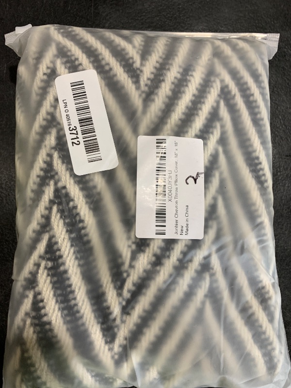 Photo 1 of Jonhier Black White Chevron Square Throw Pillow Cover, Boho Farmhouse Geometric Pattern Cushion Cover, Mid Century Accent Decorative Pillowcase for Sofa Couch Bedroom Living Room, 18 x 18 inch