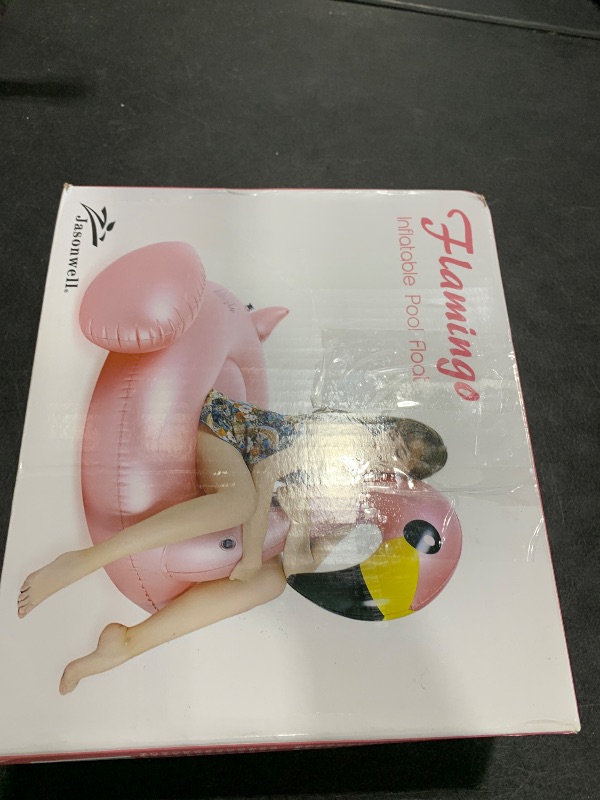 Photo 1 of Jasonwell Giant Inflatable Flamingo Pool Float with Fast Valves Summer Beach Swimming Pool Floatie Lounge Floating Raft Outdoor Party Decorations Toys for Adults (XL)