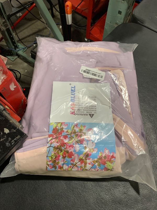 Photo 1 of KASBLUEL Queen Duvet Cover, Cotton 3Pcs Full Floral Bedding Sets, Pink Purple Cute Kawaii Tulip Flowers Comforter Cover, Chenille Embroidered Reversible Bed Set for Kids Teen Girls Cottagecore Decor