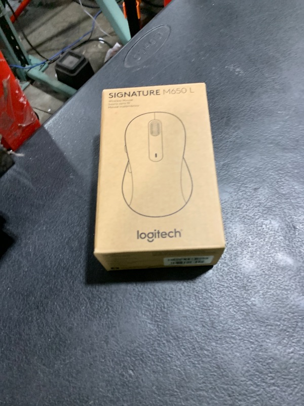 Photo 1 of Logitech Wireless Mouse Signature M650 L Full Size - Large Hands, 2-Year Battery, Silent Clicks, Customizable Buttons, Bluetooth, PC/Mac/Chromebook - Black, Right-Handed, Large