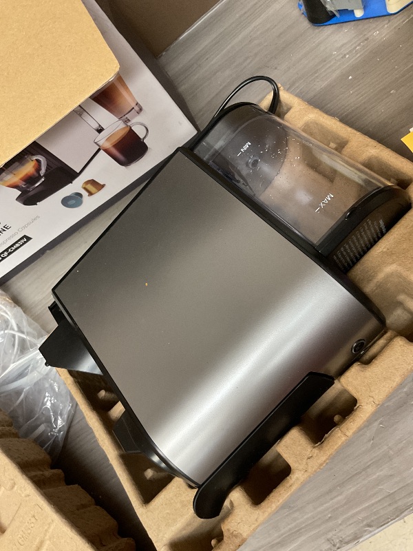 Photo 1 of CHULUX Compact Espresso Machine, 20 Bar Single Serve Coffee Maker, Dual Brew Sizes for Espresso and Lungo, 1400W Rapid Brewing, Mystic Gray (Upgrade Model)