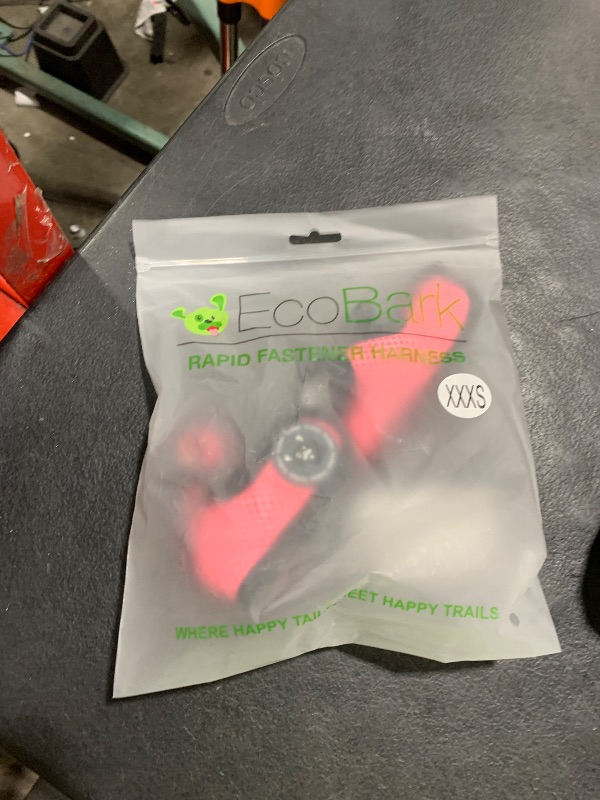 Photo 1 of EcoBark Step in Dog Harness - Eco-Friendly Teacup Dog Harnesses for XXS, XS, and Small Dogs - Reflective and Adjustable Mini Body Halter Vest -Tiny Soft Mesh Harness Under 5 lbs (Bubblegum Pink, XXXS)