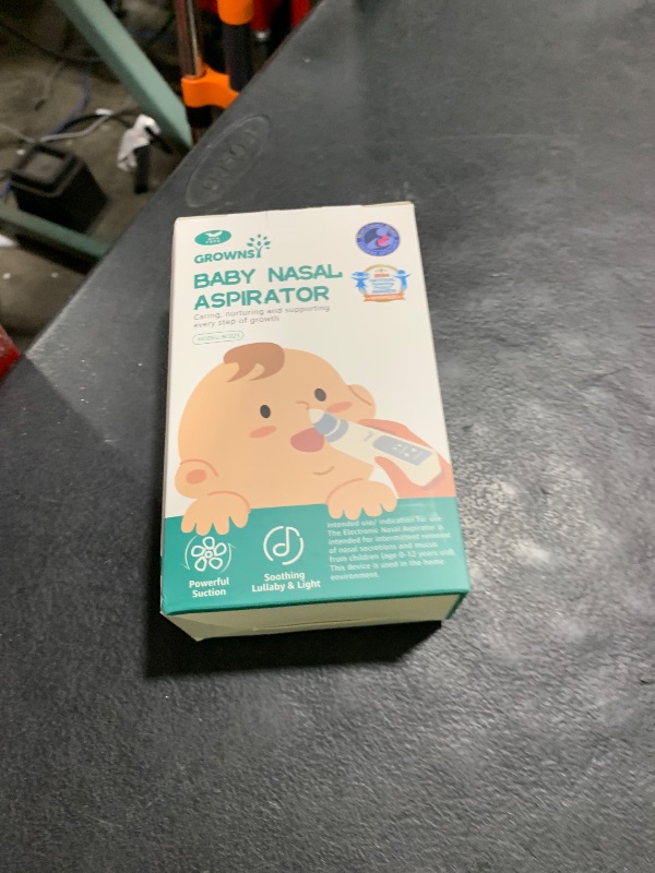 Photo 1 of GROWNSY Nasal Aspirator for Baby, Electric Baby Nose Sucker with Larger Suction Chamber and More Powerful Suction, Automatic Nose Cleaner with Music and Light Soothing Function