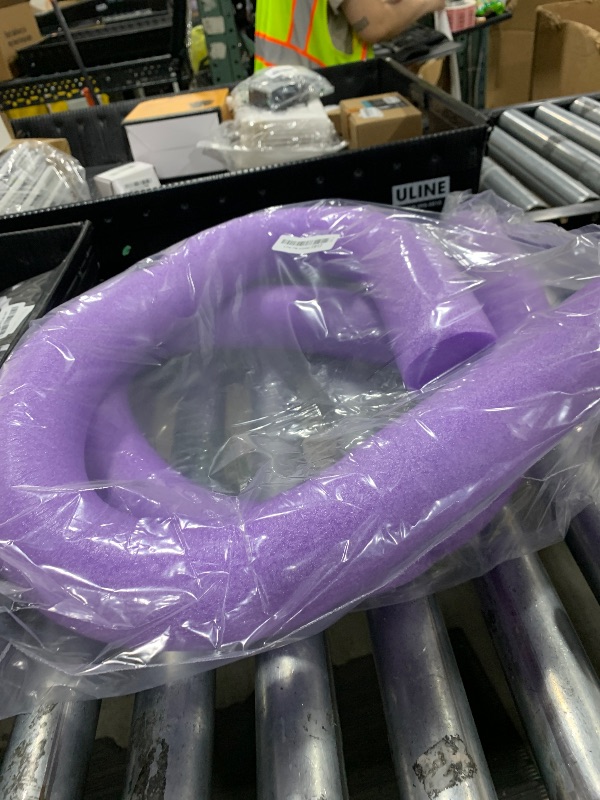 Photo 1 of The Dreidel Company Floating Pool Noodles Foam Tube, Thick Noodles for Floating in The Swimming Pool, Assorted Colors, 52 Inches Long (Purple)