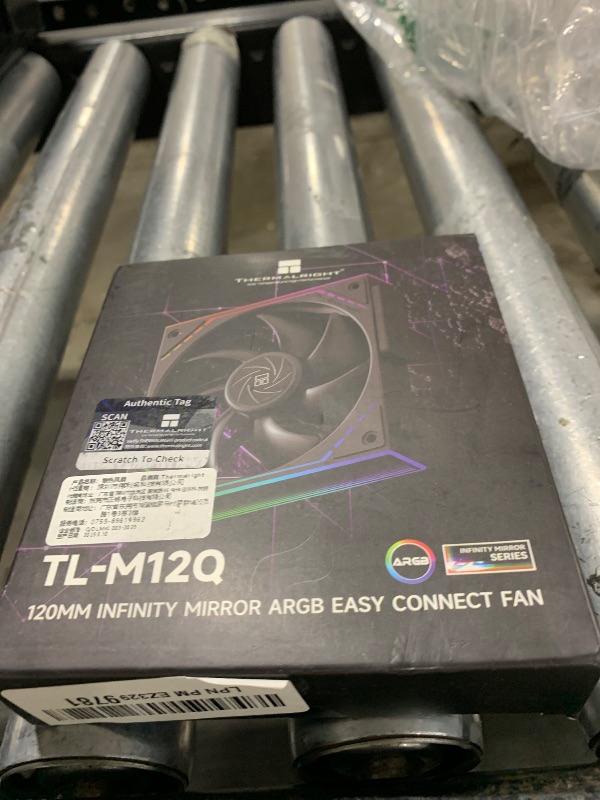 Photo 1 of Thermalright TL-M12Q CPU Fan 120mm Case Cooler, PWM Connector Silent Computer Cooling with S-FDB Bearing,PC Fan with ARGB Mirror Light Effect,Low Noise,Building Blocks Version PC Fan