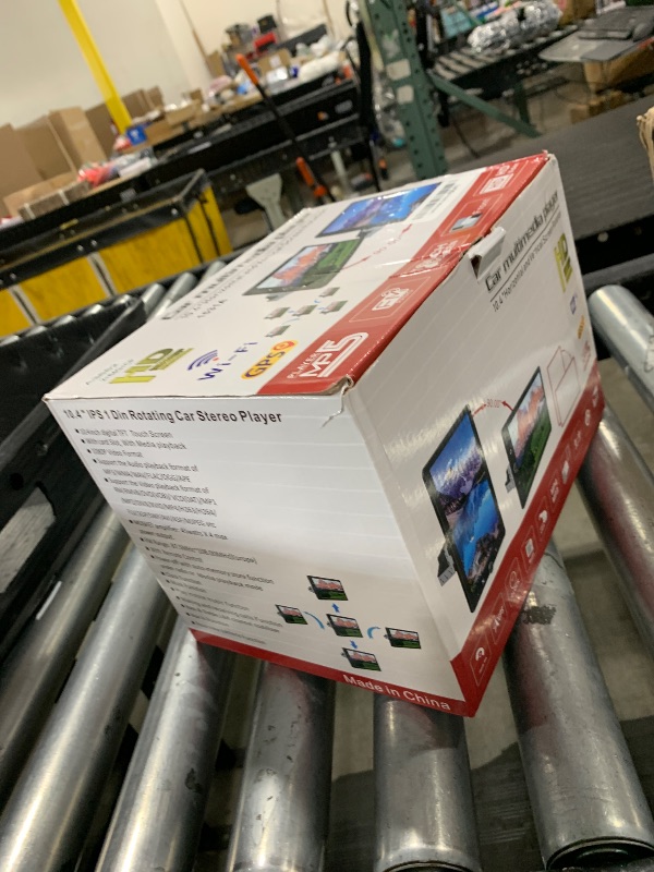 Photo 1 of [2+64G] Hikity Android 13 Single Din Car Stereo, 10.4 Inch Vertical Radio with Wireless Carplay Android Auto Rotatable Touchscreen Car Radio, GPS WiFi Bluetooth EQ Split Screen SWC Mic Backup Camera