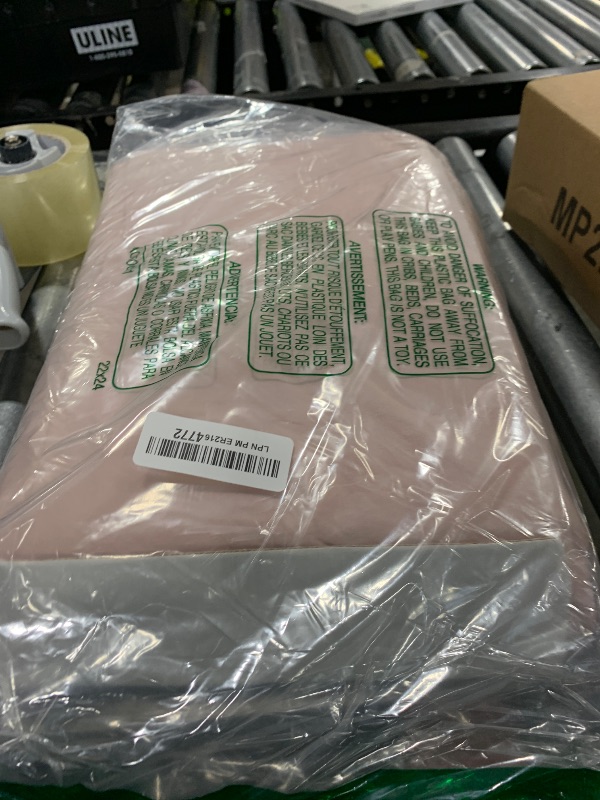 Photo 1 of Bedsure 100% Washed Cotton Duvet Cover Queen Size - Petal Pink Minimalist Cotton Duvet Cover Linen Like for All Seasons - GentleSoft™ Plain Simple Bedding (Petal Pink, Queen, 90"x90")