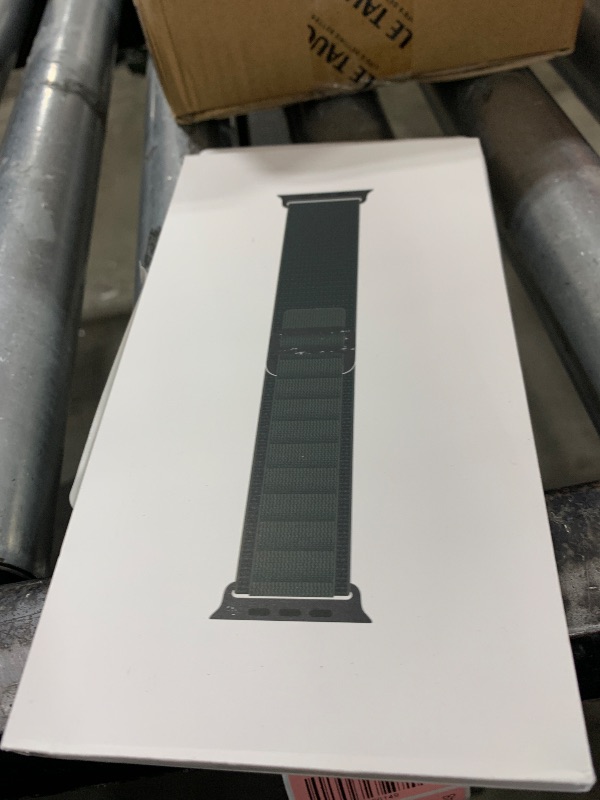 Photo 1 of Apple Watch Band - Alpine Loop (49mm) - Dark Green with Black Titanium Finish - Medium