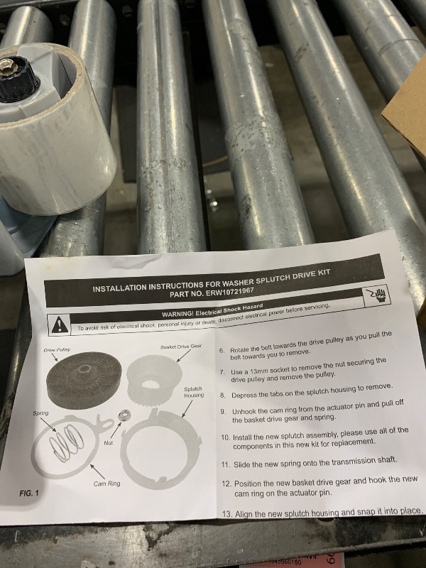 Photo 1 of WASHER SPLUTCH DRIVE KIT 