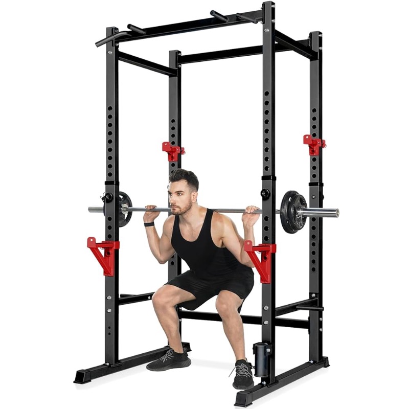 Photo 1 of Bongkim Power Rack, Rack Cage for Weight Training, Adjustable Squat Stand Rack for Home Gym Equipment, Lifting Cage with 660lb Capacity
