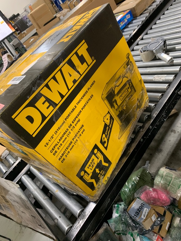 Photo 1 of DEWALT Benchtop Planer, 15-Amp, 12-1/2-Inch, 3-Knife Cutter, 20,000 RPM, Corded (DW734)