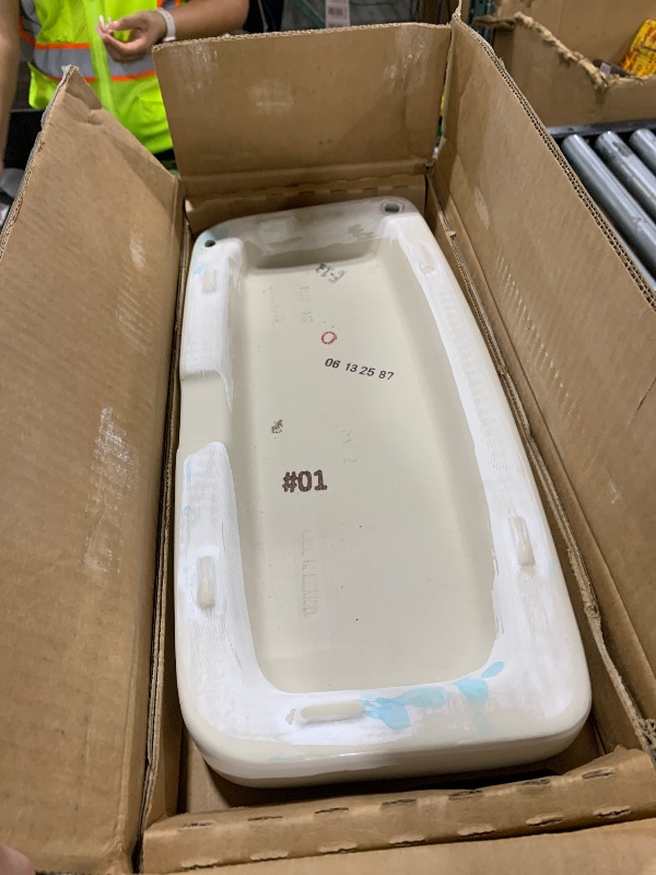 Photo 1 of TOTO Drake 1.28 GPF Toilet Tank with WASHLET+ Auto Flush Compatibility, Cotton White - ST776EA#01
