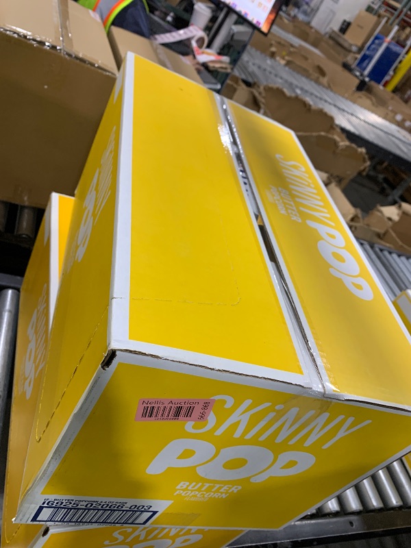 Photo 1 of SkinnyPop Popcorn, Butter, Made with Real Butter, Whole Grain Snack, 4.4oz Bags (12ct)