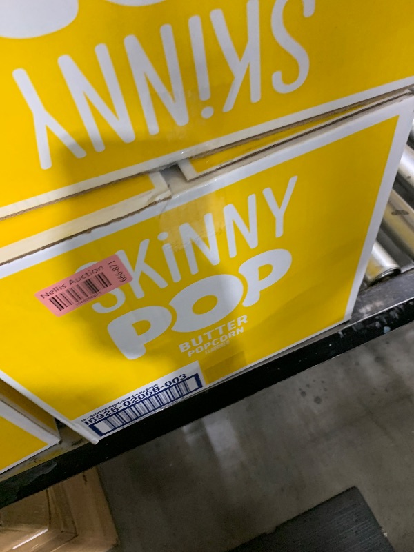 Photo 1 of SkinnyPop Popcorn, Butter, Made with Real Butter, Whole Grain Snack, 4.4oz Bags (12ct)