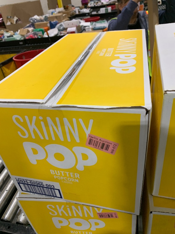 Photo 1 of SkinnyPop Popcorn, Butter, Made with Real Butter, Whole Grain Snack, 4.4oz Bags (12ct)