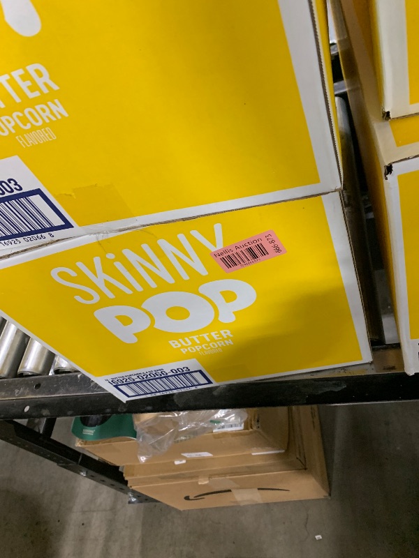 Photo 1 of SkinnyPop Popcorn, Butter, Made with Real Butter, Whole Grain Snack, 4.4oz Bags (12ct)