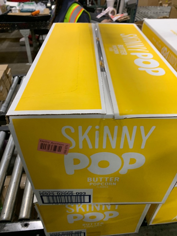 Photo 1 of SkinnyPop Popcorn, Butter, Made with Real Butter, Whole Grain Snack, 4.4oz Bags (12ct)