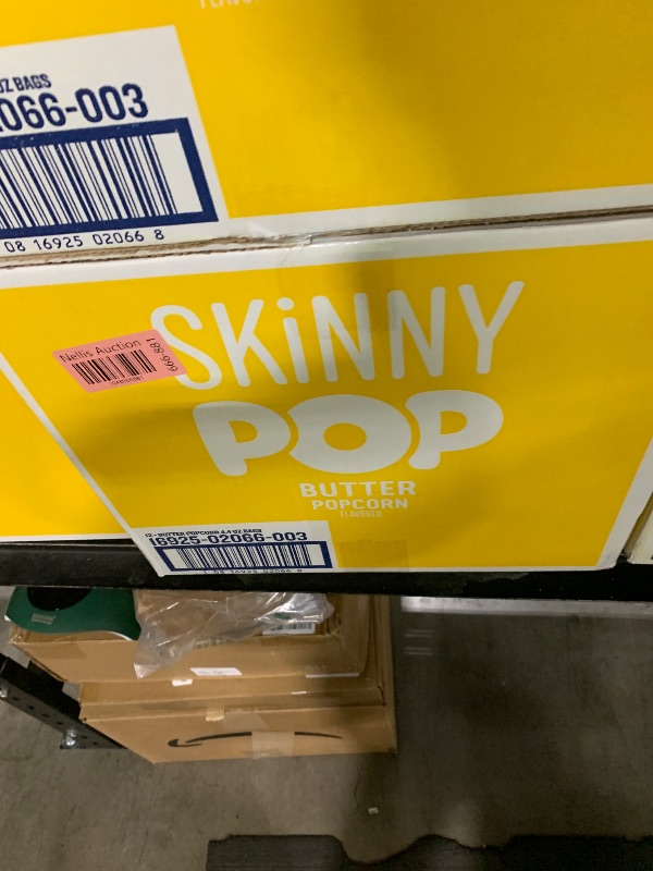 Photo 1 of SkinnyPop Popcorn, Butter, Made with Real Butter, Whole Grain Snack, 4.4oz Bags (12ct)