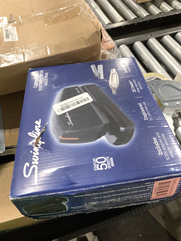 Photo 1 of Swingline Electric Stapler Value Pack, 50 Sheet Capacity, includes Optima 50 Stapler, 5000 Staples and Staple Remover (48209)