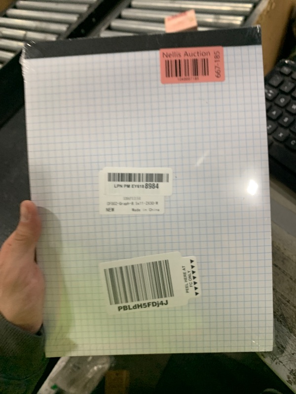 Photo 1 of Ciphyfee Graph Paper 8.5 X 11, 2 Pack, 4x4 Quad Ruled, Grid Paper Pad 8-1/2" X 11.75", Grid Pad 8.5 X 11.75, Engineering Notebook, Easy Tears Off, White 70 Gsm Graft Paper