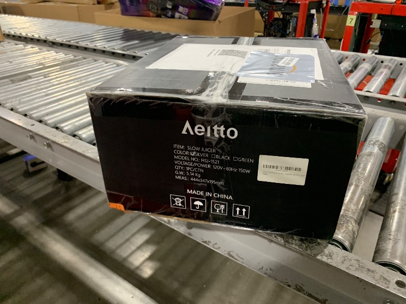 Photo 1 of Aeitto Cold Press Juicer Machines, 3.6 Inch Wide Chute, Large Capacity, High Juice Yield, 2 Masticating Juicer Modes, Easy to Clean Slow Juicer for Vegetable and Fruit, Silver