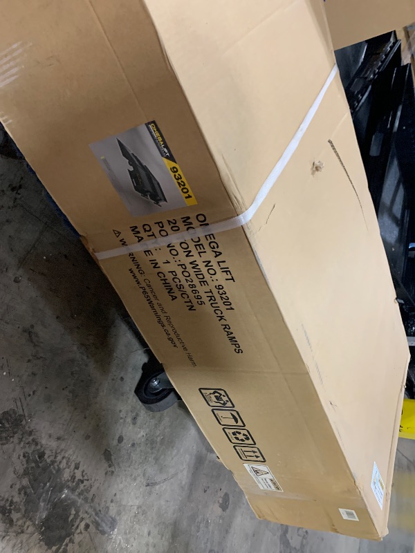 Photo 1 of Omega 93201 Black Wide Truck Ramp - 20 Ton Capacity