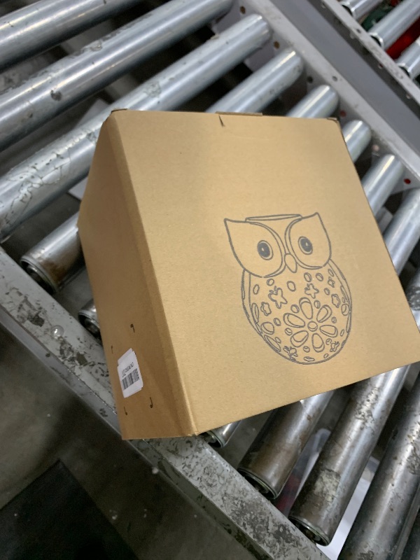 Photo 1 of MININOVA Garden Statues Owl Solar Lantern Hollow Out Waterproof Resin Outdoor Ornaments Decorative Lights Graduation Gifts for Daughter Kids