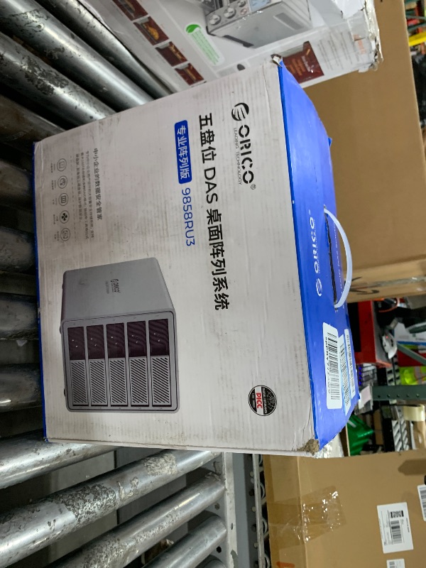 Photo 1 of ORICO RAID 5 Bay HDD Enclosures USB 3.0 Push-Pull Mounting for 3.5-inch HDD, Max 110TB, External Direct Attached Storage 8 RAID Modes Supported 9858RU3