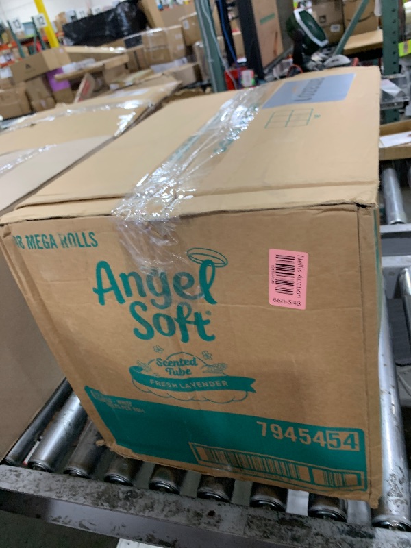 Photo 1 of Angel Soft Toilet Paper with Fresh Lavender Scented Tube, 48 Mega Rolls = 192 Regular Rolls, Soft and Strong Toilet Tissue