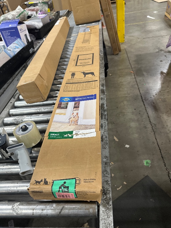 Photo 1 of PetSafe Sliding Glass Pet Door - No-Cut DIY Install Doggy Door for Renters - Aluminum Frame - Adjustable Height 75 7/8" to 81" - Ideal for Small Dogs Up to 15 lb - White