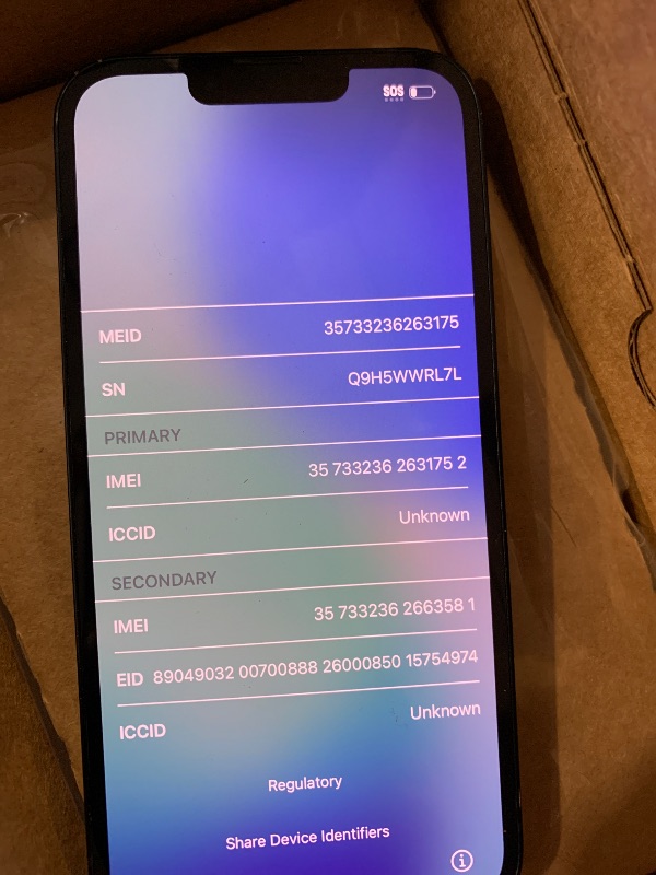 Photo 1 of Apple iPhone 13, 256GB, Midnight - Unlocked (Renewed)