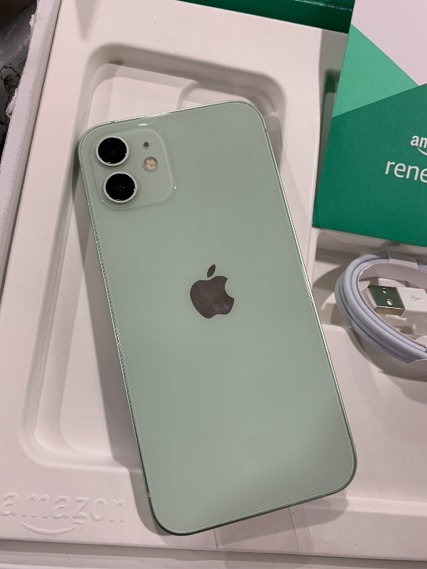 Photo 1 of Apple iPhone 12, 64GB, Green - Unlocked (Renewed Premium)