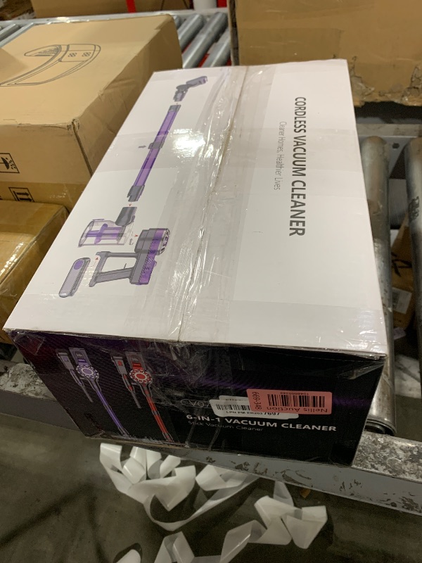 Photo 1 of Cordless Vacuum Cleaner for Home, Lightweight Stick Vacuum Cordless Rechargeable with Power Suction, Up to 35 Mins Runtime, Hardwood Floor Vacuum for Pet Hair, Carpets, Tile(Dark Purple)