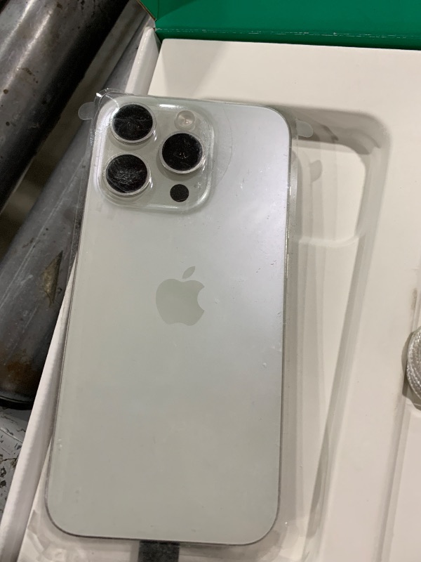Photo 1 of Apple iPhone 15 Pro, US Version, 128GB, White Titanium - Unlocked (Renewed Premium)