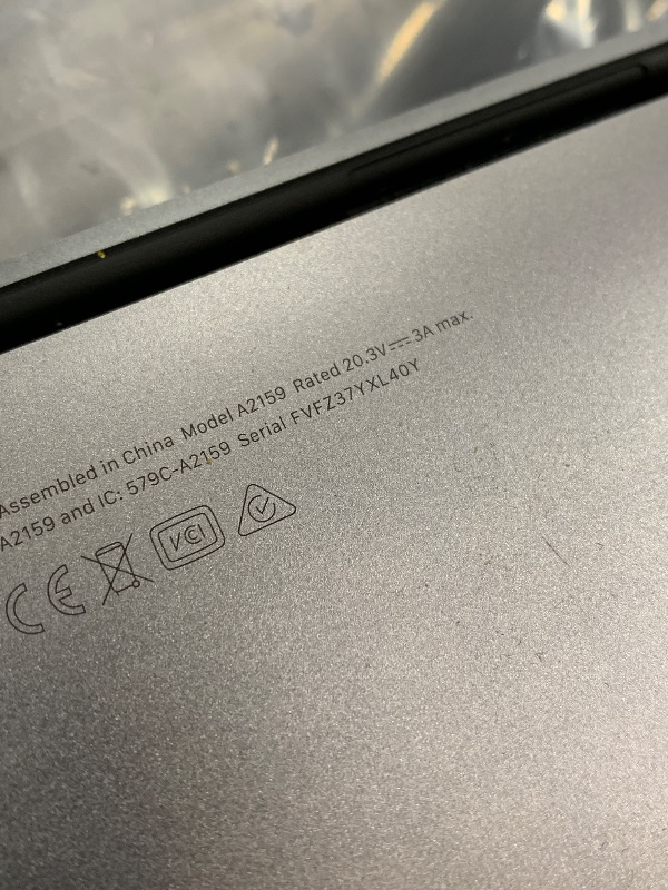 Photo 1 of Apple 2019 MacBook Pro with 1.4GHz Intel Core i5 (13-inch, 8GB RAM, 128GB SSD) - Space Gray (Renewed)