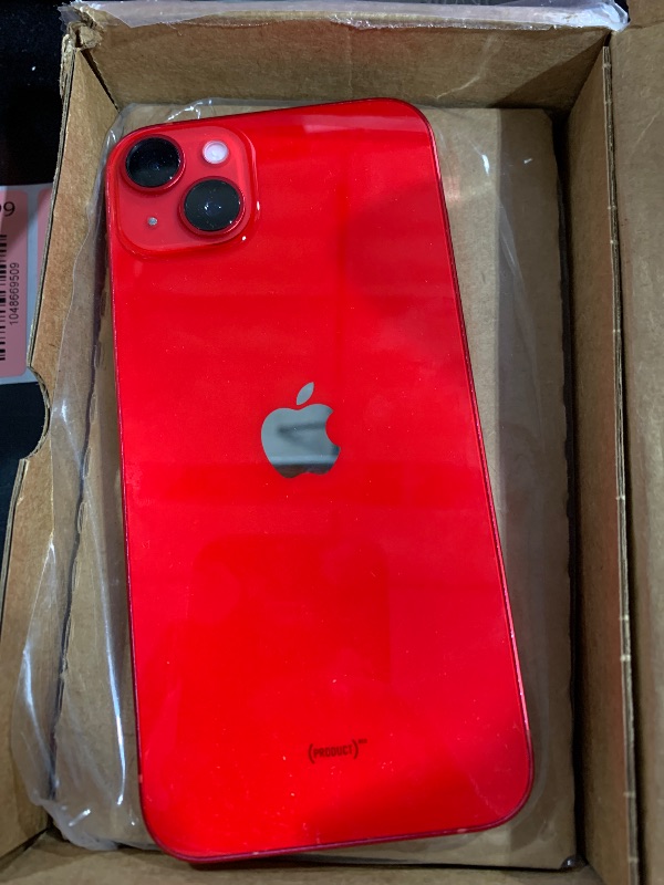 Photo 1 of Apple iPhone 14 Plus, 128GB, (PRODUCT) Red - Unlocked (Renewed)