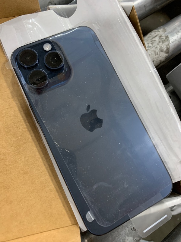 Photo 1 of Apple iPhone 15 Pro Max, 256GB, Blue Titanium - Unlocked (Renewed)