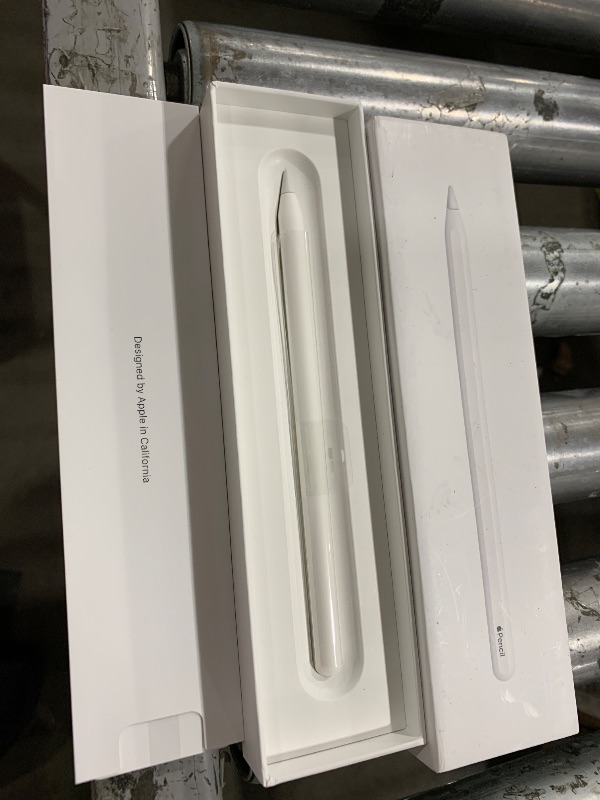 Photo 1 of Apple Pencil (2nd Generation): Device Compatibility Check Required - Pixel-Perfect Precision, Perfect for Note-Taking, Drawing, and Signing documents. Attaches, Charges, and Pairs magnetically.