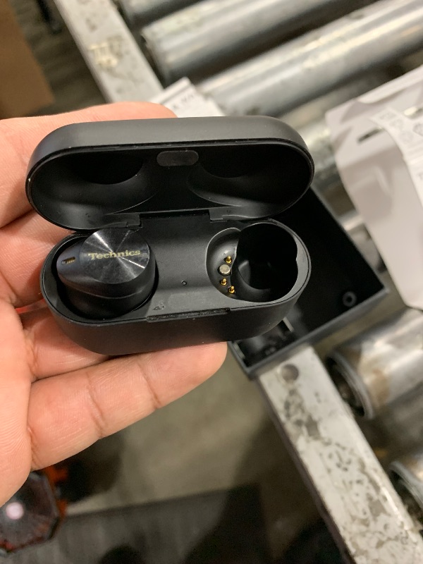 Photo 1 of Technics Reference Class Hi-Fi Wireless Earbuds, Dolby Atmos with Head Tracking, Adaptive Noise Cancelling, 3 Device Multipoint, 10-hr Battery, Wireless Charging, Improved Fit - EAH-AZ100-K (Black)
