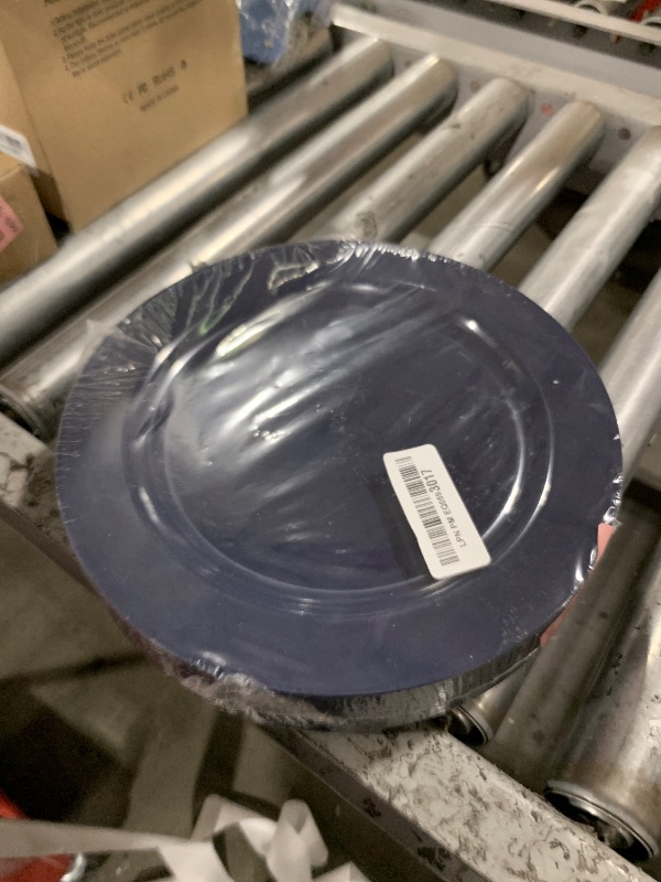 Photo 1 of FLOWERCAT 60PCS Blue Plastic Plates - Heavy Duty Blue Plates Disposable (10.25" & 7.5") - serve for 30guest Birthday Party/Wedding/Father's Day/Memorial Day/Graduation